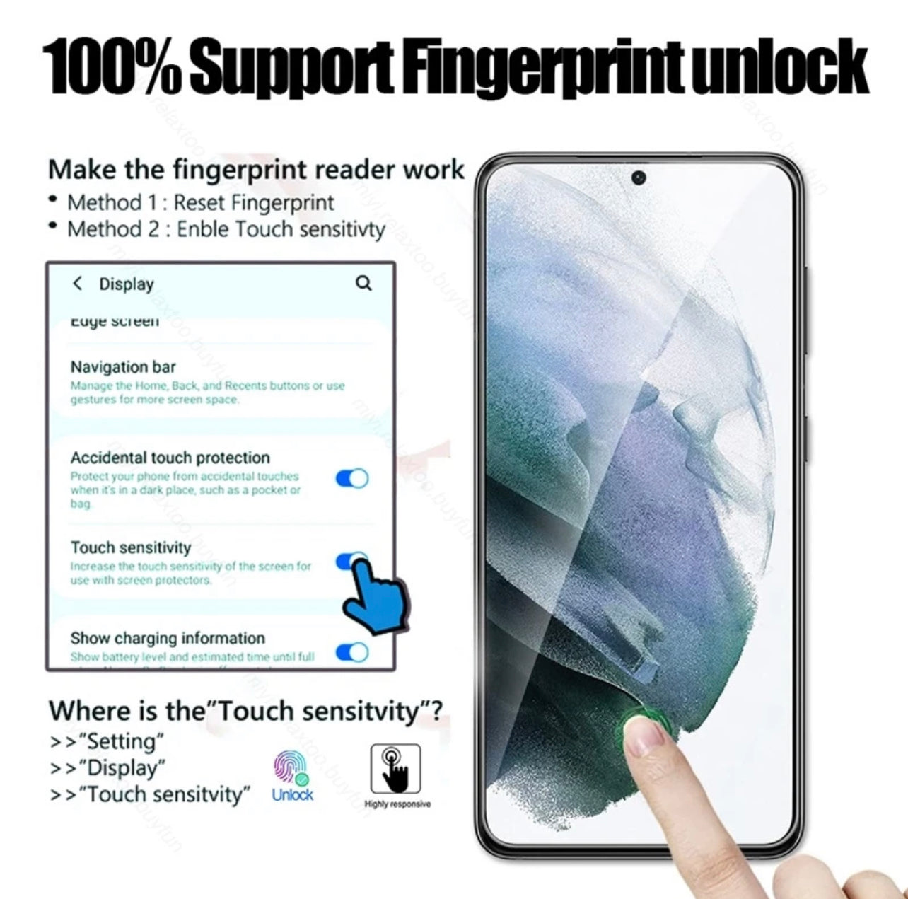 Yamizoo Premium 9H Clear ShatterProof Glass Screen Protector-2pks pour certains modèles Samsung Galaxy Yamizoo Premium 9H Clear ShatterProof Glass Screen Protector-2pks pour certains modèles Samsung Galaxy